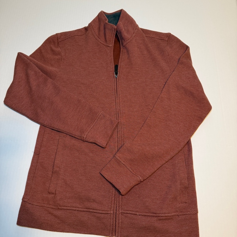 Tasso Elba Men's Brick Zip-Up Sweater